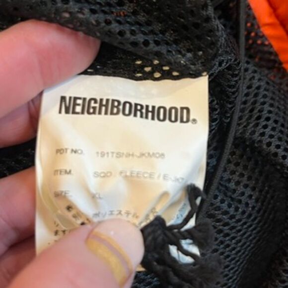 Neighborhood Squad Black Fleece Popover Jacket Orange SQD E-Jacket XL Japan - Picture 7 of 12